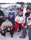 Stali bywalcy z Kcyni, Brodniccy, Rusnarczyki i Góreccy na nartach.